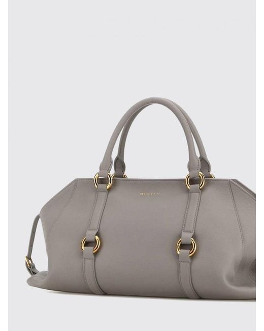 McQueen Gray Farringdon Leather Bag