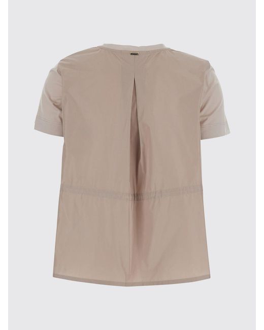 Herno Natural Short-Sleeved Crew Neck T-Shirt