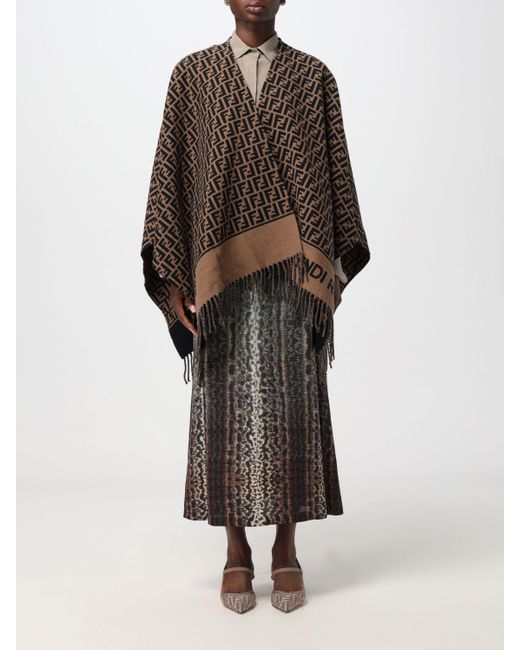 Fendi Brown Cloak