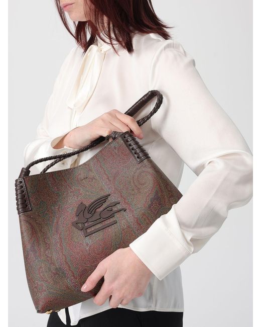 Etro Brown Libra Medium Bag