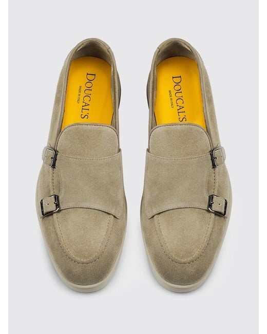 Doucal's Multicolor Suede Monk Strap for men