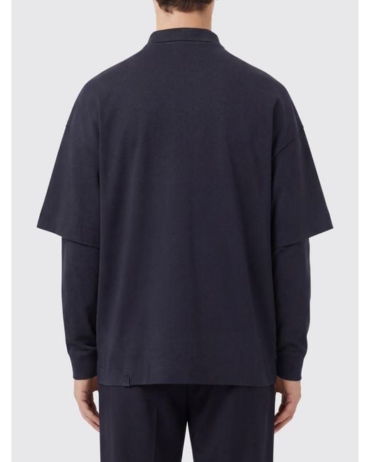 DARKPARK Blue Cotton Polo Shirt for men