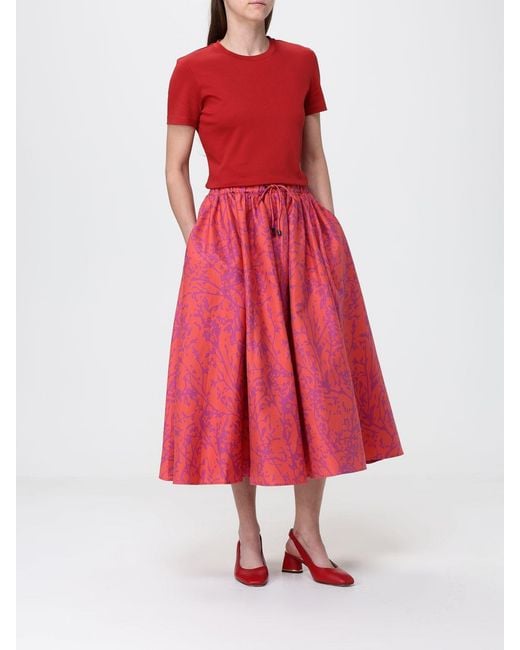 Max Mara Red Skirt