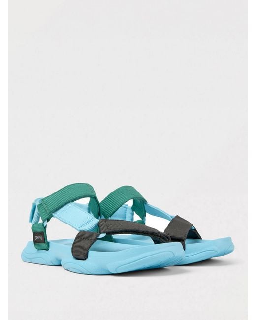 Camper Blue Karst Recycled Fabric Sandals for men