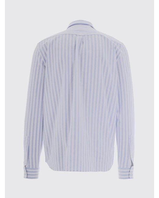 Lacoste Blue Striped Cotton Shirt for men