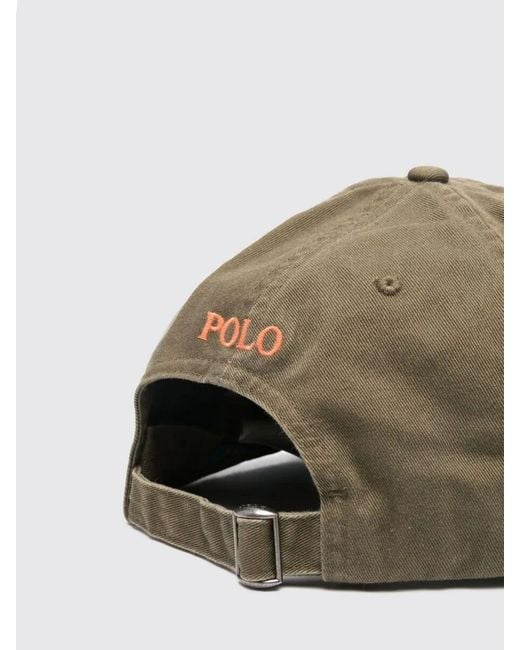 Polo Ralph Lauren Green Cotton Hat With Embroidered Logo for men