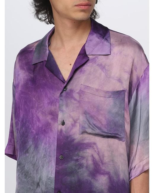 MSGM Hemd Herren in Purple für Herren