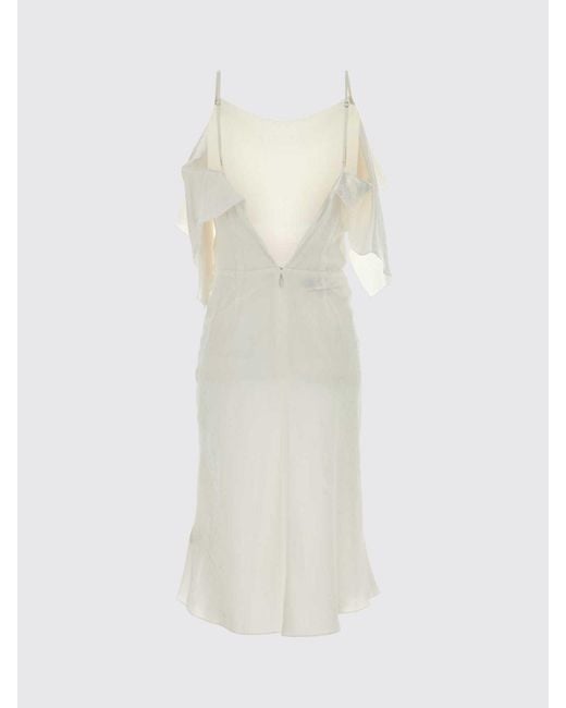MM6 by Maison Margiela Natural Satin Dress