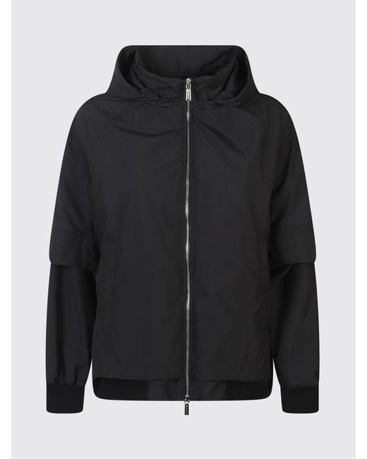 Moorer Black Talitha-Stp Waterproof Technical Fabric Jacket