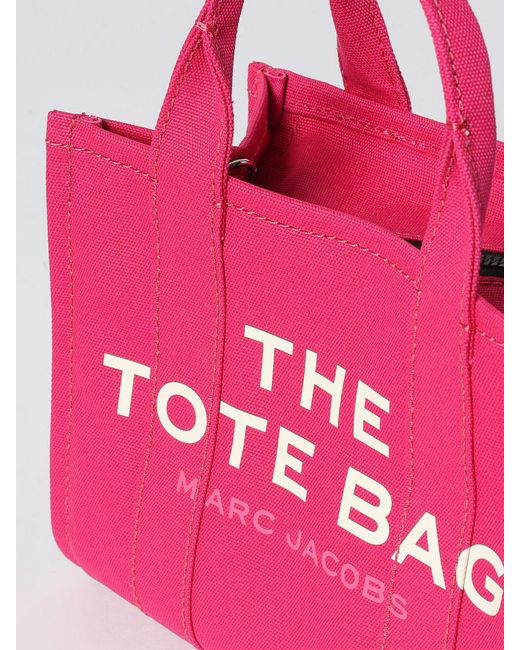 Marc Jacobs Pink The Tote Bag Small Canvas Bag