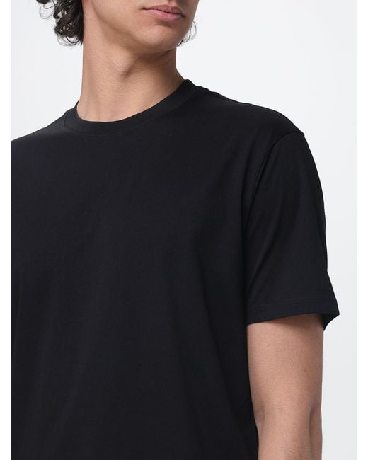 ARMANI EXCHANGE Black Basic Crew Neck Cotton T-Shirt for men