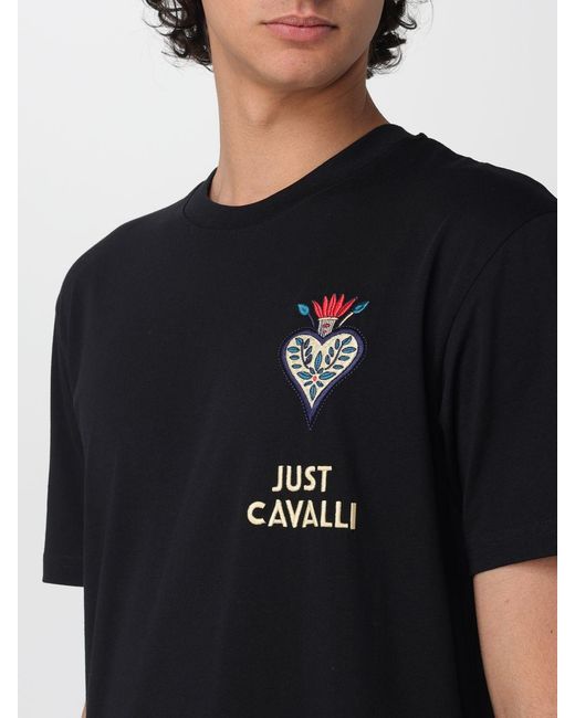 Just Cavalli Black T-Shirt for men