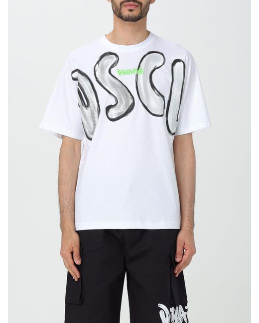 T-shirt con logo di DISCLAIMER in White da Uomo