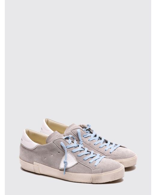 Philippe Model White Prsx Leather Sneakers for men