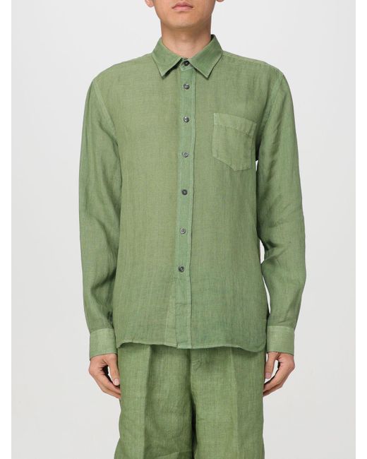 120% Lino Green Shirt for men