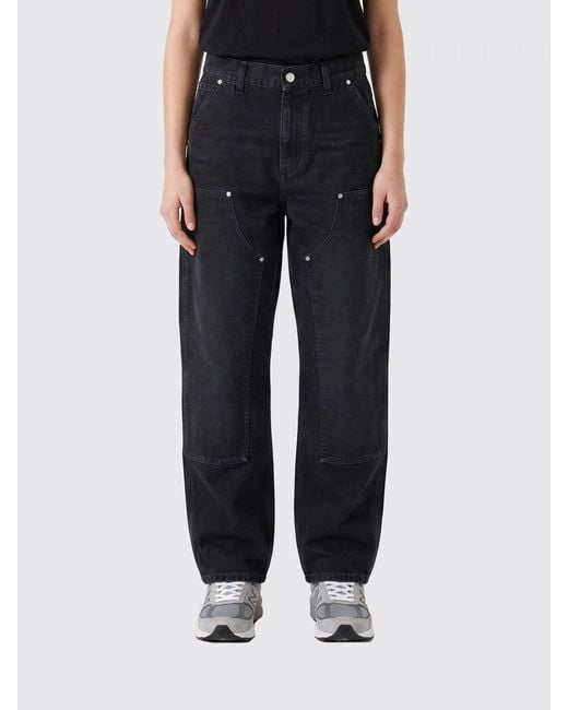 Carhartt Black Brandon Wide-Leg Denim Jeans