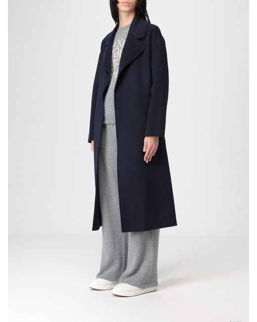 Max Mara Blue Wool Coat
