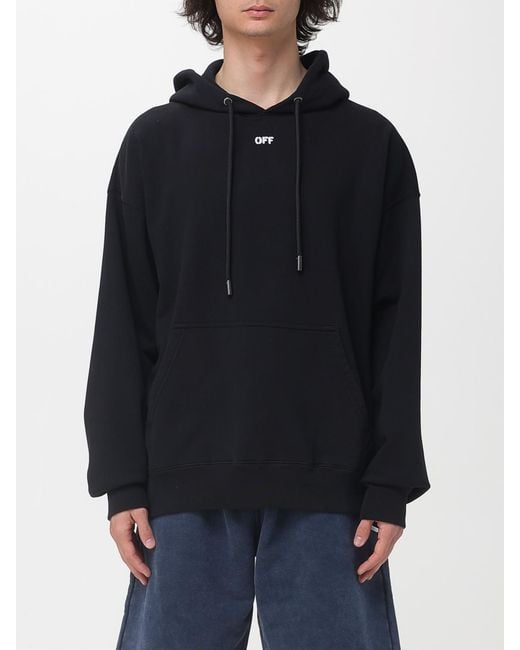 Off-White c/o Virgil Abloh Blue Cotton Sweatshirt With Arrow Logo for men