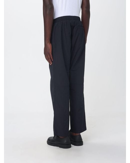 Save The Duck Blue Slim Fit Stretch Technical Fabric Trousers With Elasticated Waist By for men