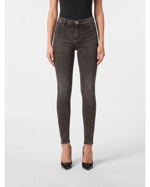 Vaqueros Skinny Fit De Denim Philipp Plein de color Black