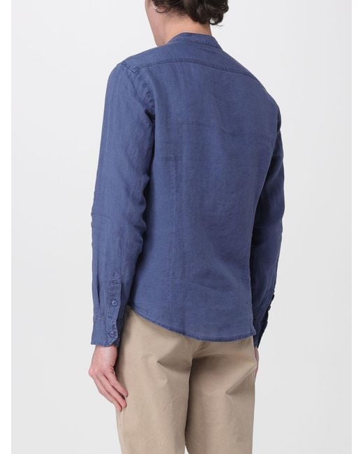 Blauer Blue Linen Casual Shirt for men