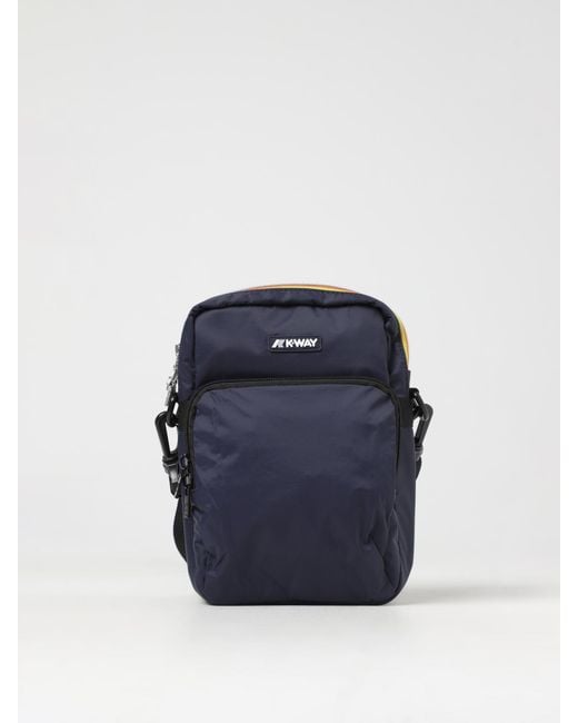 K-Way Blue Shoulder Bag for men