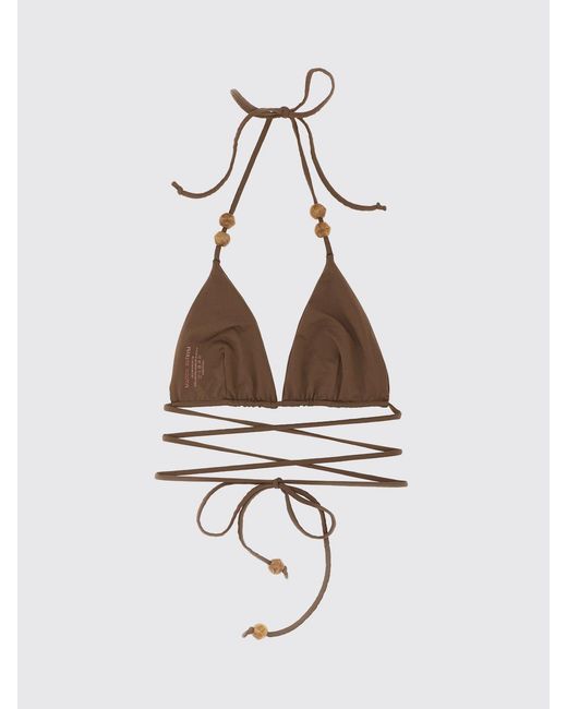Magda Butrym Brown Polyamide Bikini Top