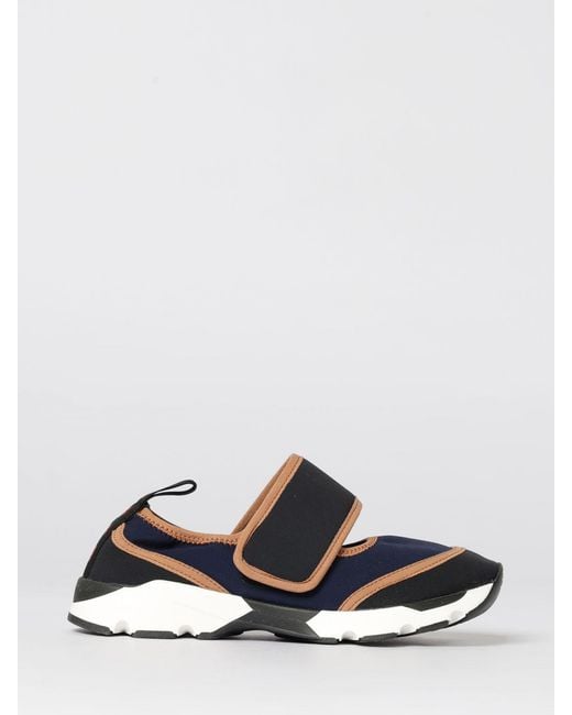 Marni White Neoprene Running Sneakers