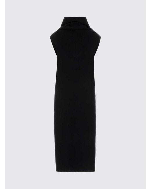 Alaïa Black Wool And Cashmere Knit Dress