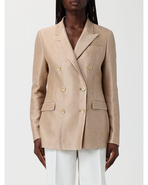 Tagliatore Natural Cotton Double-Breasted Blazer