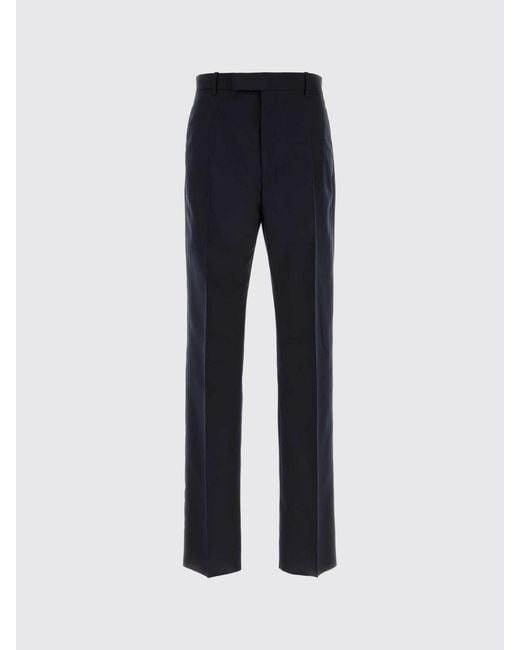 Jil Sander Blue Virgin Wool Tailored Trousers for men