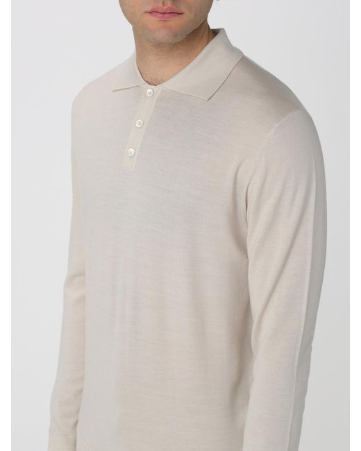 Barena White Wool Polo Shirt for men