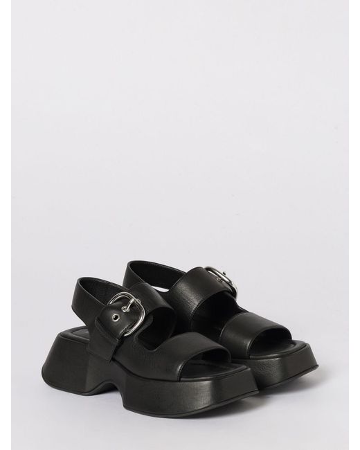 Vic Matié Black Vic MatiÉ Leather Sandals