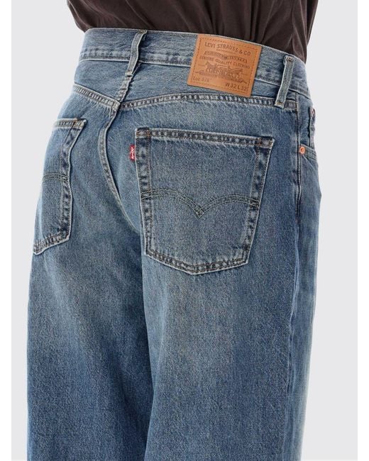 Levi's Blue 578 Mid-Rise Wide-Leg Jeans for men