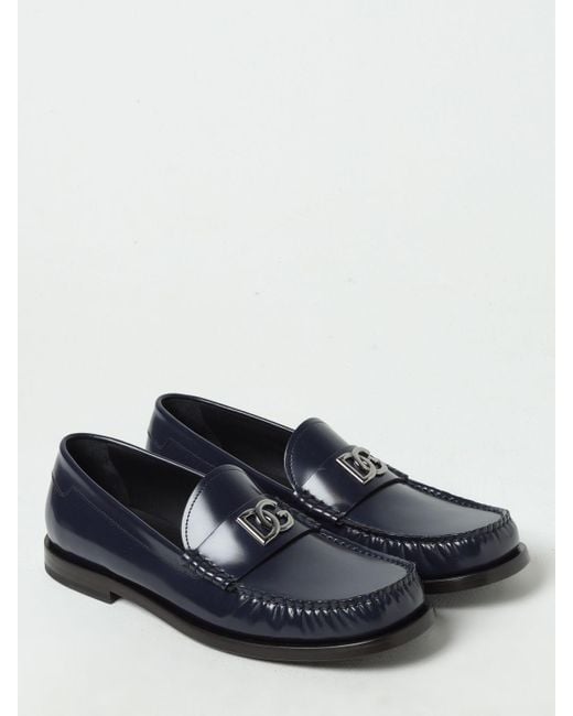 Dolce & Gabbana Blue Loafers for men