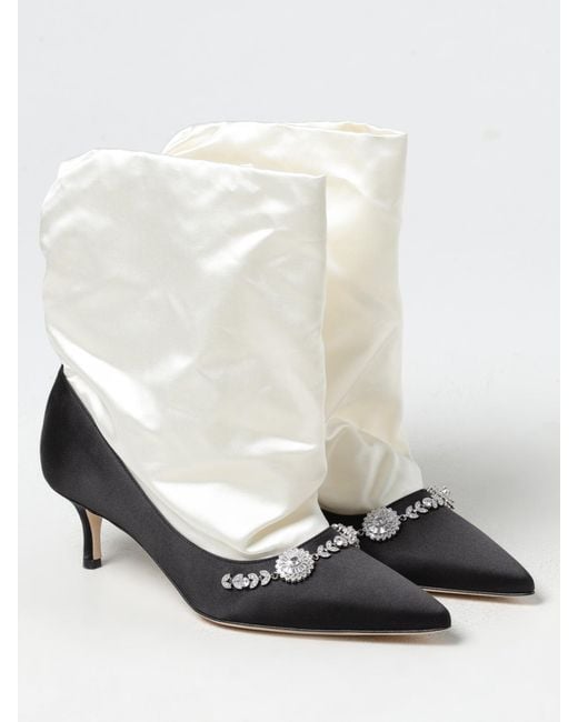 Manolo Blahnik White Shoes