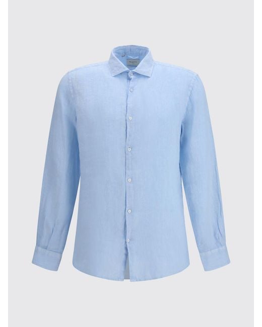 Brooksfield Blue Slim Fit Casual Shirt for men