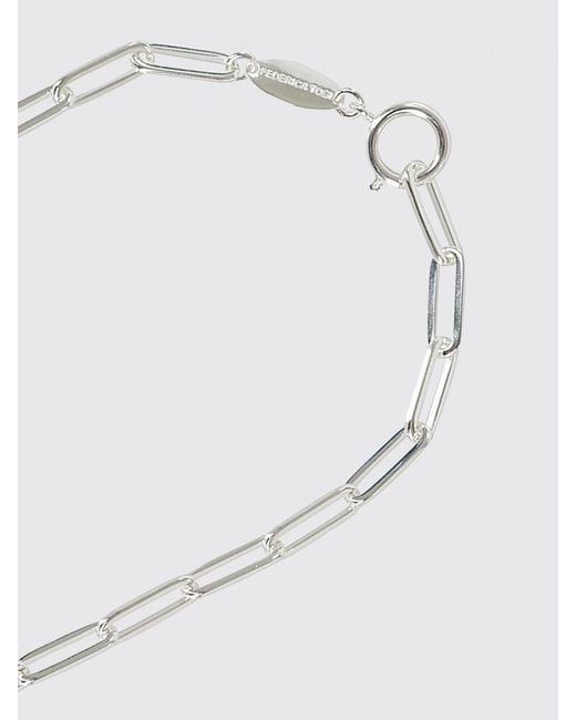 FEDERICA TOSI White Square Metal Necklace