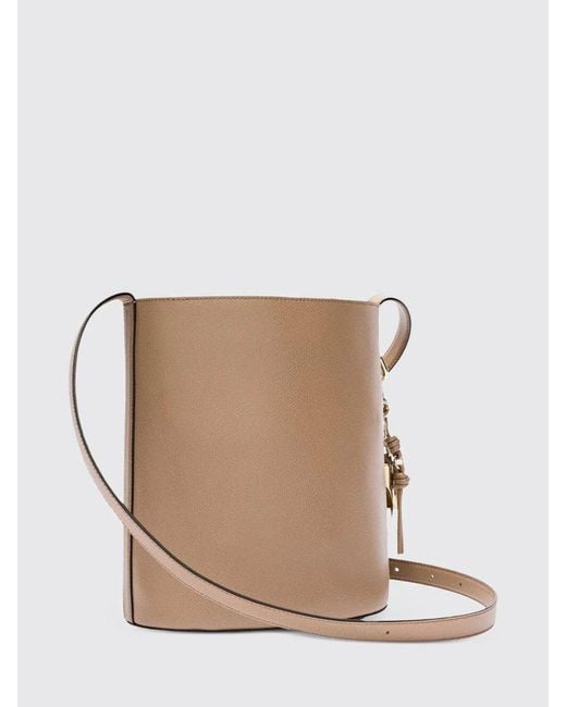 Furla Natural Roxie S Leather Bucket Bag