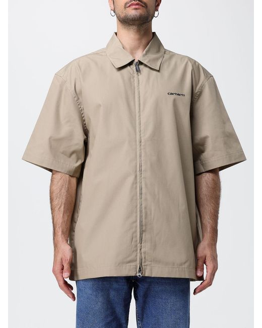 Carhartt Natural Cotton Shirt With Zip for men