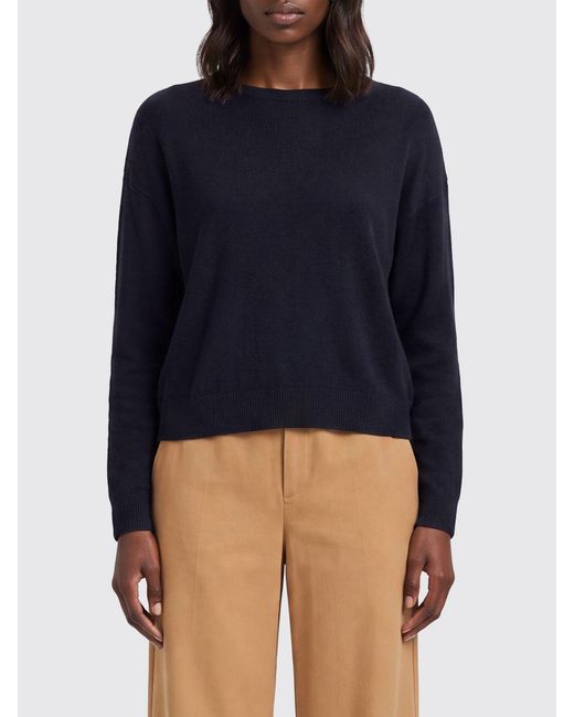 Herno Blue Langärmeliger Pullover Aus Lyocell Mit Rundhalsausschnitt Und Zierknöpfen