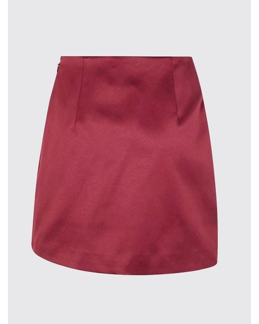 By Malene Birger Red Cotton Blend Mini Skirt