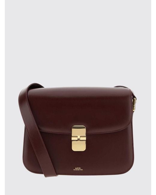 A.P.C. Brown Grace Crossbody Bag