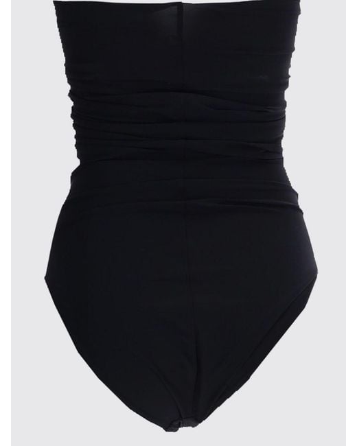 Rick Owens Black Cut-Out Swimsuit