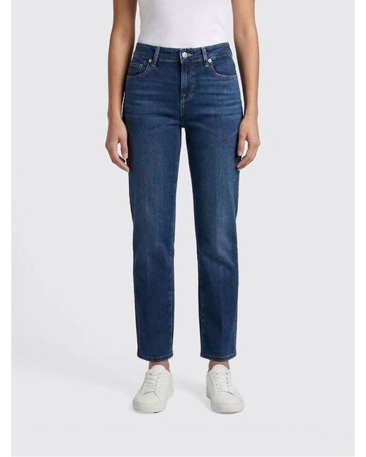 7 For All Mankind Blue Slim Fit Stretch Denim Jeans