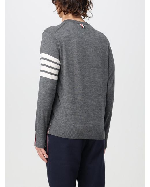 Pull En Laine Vierge Thom Browne pour homme en coloris Gray