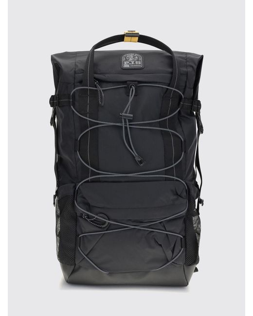 Parajumpers Black Hari Technical Ripstop Nylon Backpack With Adjustable Straps And Logo for men
