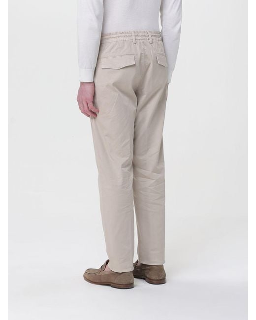 Eleventy Gray Slim Fit Cotton Blend Trousers for men