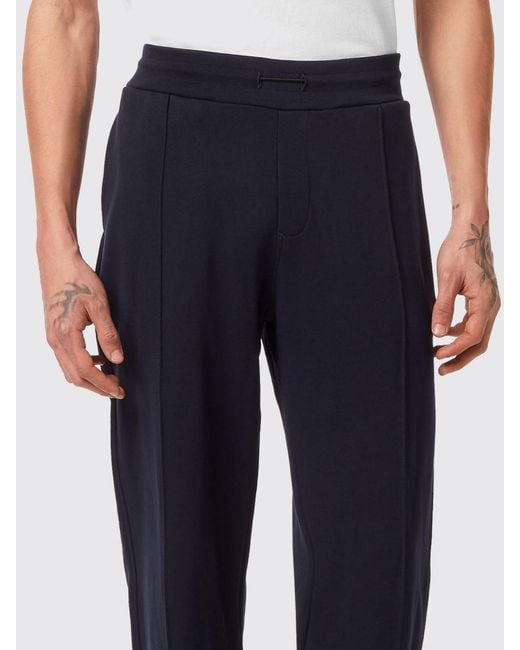 Billionaire Blue Cotton Jogging Trousers for men