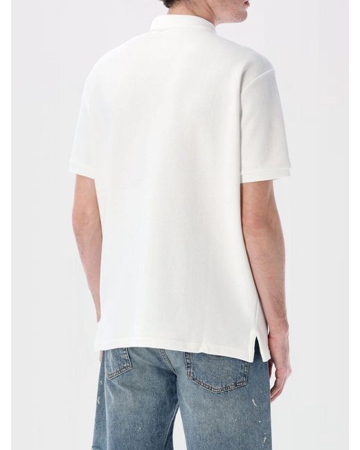 Polo Ralph Lauren White Classic Cotton Blend Polo Shirt for men